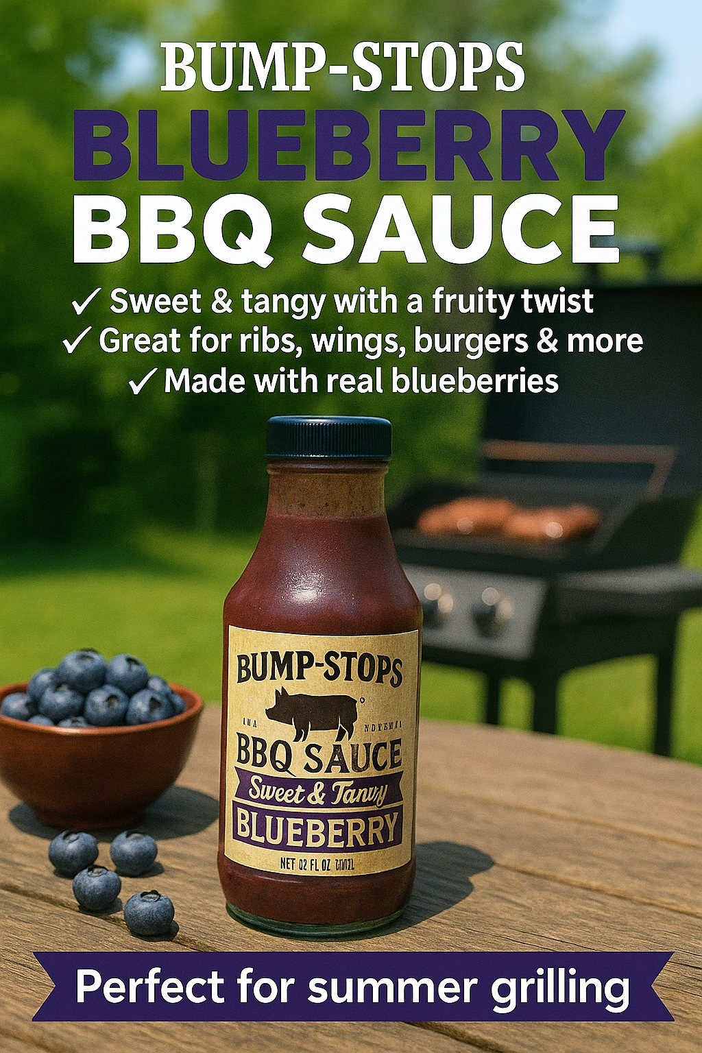 Sweet and twangy blueberry