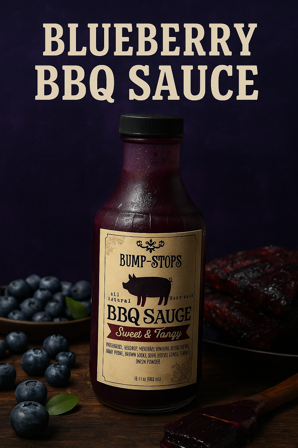 Sweet and twangy blueberry